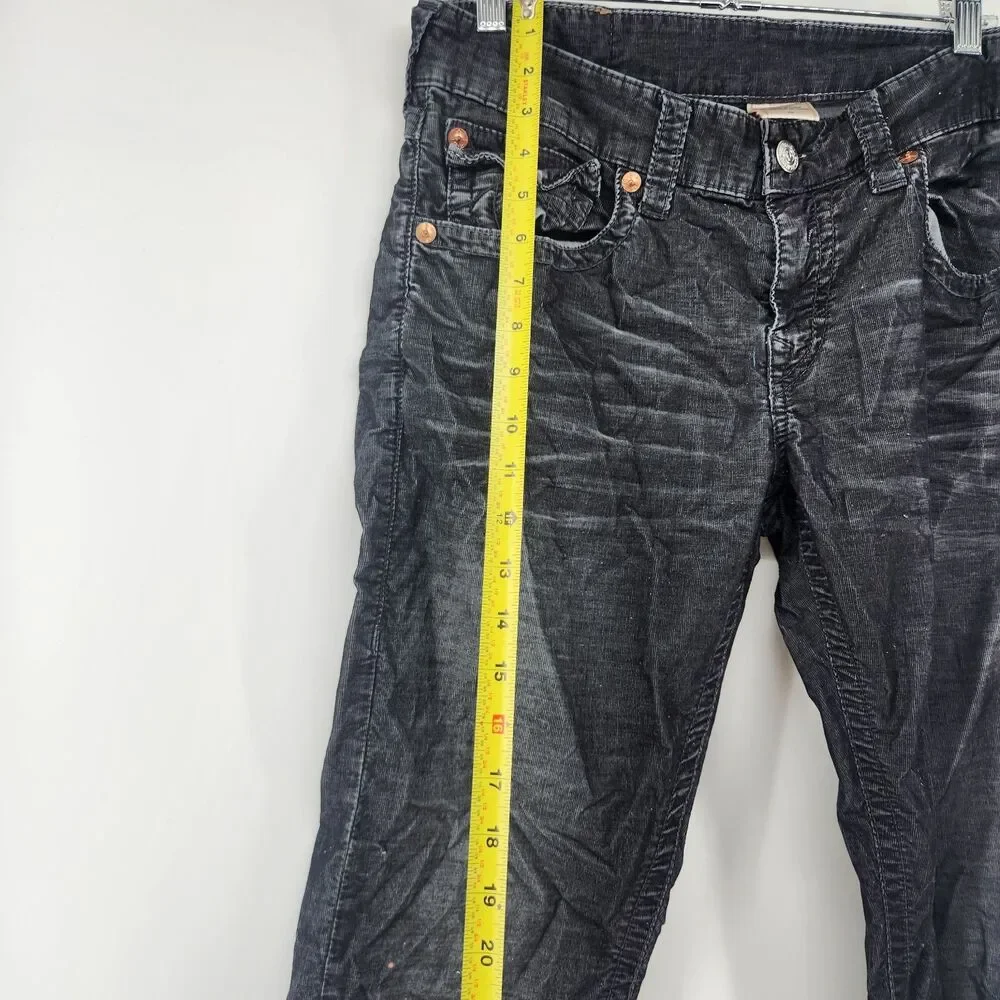 True Religion Size 32X32 Black Dark Wash Ricky Jeans **Read‎ Description **